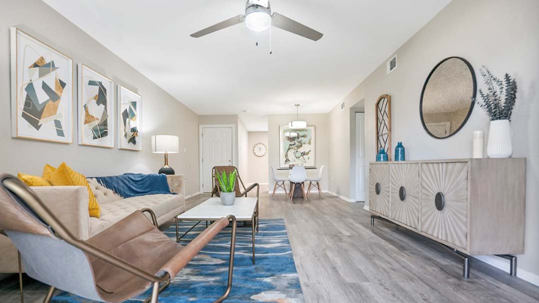 Aqua at Windmeadows interior apartment living room